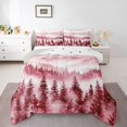 thumbnail image 1 of Homewish Mountain Jungle Full Size Comforter Sets 3-Piece for Female Men Women,Happy Winter Snowflakes Bedding Comforter Set,Natural Scenery Lightweight Bedding Sets,Super Cozy Room Decor, 1 of 8