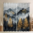thumbnail image 1 of Homewish Moutain Jungle Curtains Pack of 2 (42x84 Each) for Female Men Adults,Botanical Plants Curtains Blackout,Smoky Woodland Bedroom Curtains,Super Cozy Room Decor, 1 of 6