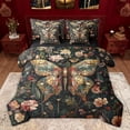 thumbnail image 1 of Homewish Mystic Butterfly Animal Twin Bedding Sets 7-Piece, Hippie Flower Floral Bedding Comforter Set, Bohemian Mandala Style Reversible Sheet Sets, Breathable Home Decor, 1 of 8