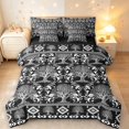 thumbnail image 1 of Homewish Nature Botanical Tree 7-Piece Twin Bedding,Vintage Plants Bedding Comforter Set,Black White,Black Reversible, 1 of 8