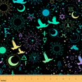 thumbnail image 1 of Homewish Neon Bird Fabric by the Yard 3 Yard,Boho Style Sewing Fabric,Bohemian Sun Moon Room Decor Fabric by the Yard For Boys Girls,Ultra Soft Home Decor, 1 of 6