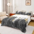 thumbnail image 1 of Homewish Oil Apinting Aesthetic Twin Sheet Sets,Modern Graffiti Twin Fitted Sheet,Black Gray White 03 For Girls Kids,Super Cozy Room Decor,3-Piece, 1 of 7