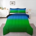 thumbnail image 1 of Homewish Ombre Tie Dye 2pcs Bedding Comforter Set For Children Kids Teens,Abstract Gradient Watercolor Twin Comforter Sets,Green Blue Breathable Bedding Set,Ultra Soft Home Decor,Reversible, 1 of 8