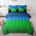 thumbnail image 1 of Homewish Ombre Tie Dye 7-Piece Twin Bedding Sets For Children Kids Teens,Abstract Gradient Watercolor Bedding Comforter Set,Green Blue Breathable Sheet Sets,Ultra Soft Home Decor,Reversible, 1 of 8