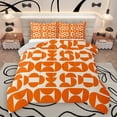thumbnail image 1 of Homewish Orange Abstract Ombre Queen Comforter Set, Chic Minimalism Bedding Sets, Mid Century Fashion Reversible Bedding Comforter Set, Super Cozy Room Decor, 3-Piece, 1 of 8