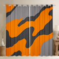thumbnail image 1 of Homewish Orange Camouflage Blackout Curtains,Classic Abstract Geometric Curtains Pack of 2 (42x84 Each), 1 of 6