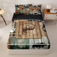 thumbnail image 1 of Homewish Outdoor RV Camping Zipper Twin Comforter Sets with Fitted Sheet and 2 Pillowcases,Safari Elk Bear Rustic Farmhouse Hunting Zipper Bedding Set For Boys Kids,Black Reversible,4 Pieces, 1 of 7