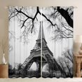 thumbnail image 1 of Homewish Paris Architecture Curtains Pack of 2 (42x84 Each),Eiffel Tower Curtains Blackout,White Gray Bedroom Curtains For Girls Kids,Microfiber Bedroom Decor, 1 of 6