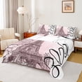 thumbnail image 1 of Homewish Paris Eiffel Tower 3pcs Twin Sheet Sets for Teens Girls Boys,Romantic Valentine Twin Fitted Sheet,Black Pink Breathable Flat Sheet,Ultra Soft Home Decor, 1 of 7