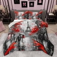 thumbnail image 1 of Homewish Paris Eiffel Tower Bedding Comforter Set,Oil Painting Twin Comforter Sets,Romantic Valentine'S Day Bedding Set For Girls Teens,Ultra Soft Home Decor Reversible,2pcs, 1 of 8