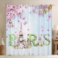 thumbnail image 1 of Homewish Paris Eiffel Tower Black Out Curtains for Teens Adults,Pink Cherry Blossom Curtains Pack of 2 (42x63 Each),Romantic Valentine's Day Bedroom Curtains,Lightweight Room Decor, 1 of 6