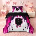 thumbnail image 1 of Homewish Personalized Initial A Twin Comforter Sets for Girls, Princess Bow Bedding Set, Black Reversible, 2-Piece 1 Comforter and 1 Pillowcase, 1 of 6