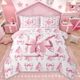 thumbnail image 1 of Homewish Personalized Initial K 2pcs Bedding Comforter Set For Teens Boys Girls,Merry Christmas Tree Twin Comforter Sets,Cute Ribbon Bow Breathable Bedding Set,Microfiber Bedroom Decor,Reversible, 1 of 8