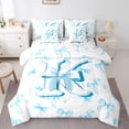 thumbnail image 1 of Homewish Personalized Initial K 7-Piece Twin Bedding Sets For Teens Boys Girls,Dreamy Princess Bedding Comforter Set,Cute Ribbon Bowknot Breathable Sheet Sets,Microfiber Bedroom Decor,Reversible, 1 of 8