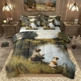 thumbnail image 1 of Homewish Pet Puppy Dogs 7-Piece Bedding Comforter Set,Fishing And Hunting King Bedding Sets,Oil Painting Artistic Bed Sheets For Men Women,Super Cozy Room Decor Reversible, 1 of 8