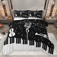 thumbnail image 1 of Homewish Piano Violin Saxophone 3-Piece Full Size Comforter Sets for Teens Boys Girls,Music Melody Bedding Comforter Set,Musical Notes Lightweight Bedding Sets,Breathable Home Decor,Reversible, 1 of 8