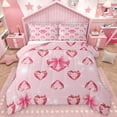 thumbnail image 1 of Homewish Pink Bling Crystal 2pcs Bedding Comforter Set For Girls,Kawaii Ribbon Bow Twin Comforter Sets,Dreamy Princess Breathable Bedding Set,Luxury Bedroom Decor,Reversible, 1 of 8