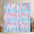 thumbnail image 1 of Homewish Pink Blue Gradient Kitchen Curtains,Modern Abstract Art Black Out Curtains Pack of 2 (42x63 Each), 1 of 6