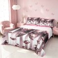 thumbnail image 1 of Homewish Pink Butterfly Queen Sheets, Diamonds Glitters Print Queen Sheet Sets, 4pcs (1 Flat Sheet, 1 Fitted Sheet and 2 Pillowcases), 1 of 6