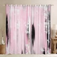 thumbnail image 1 of Homewish Pink Oil Printing Black Out Curtains for Teens, Modern Stripes Abstract Curtains Pack of 2 (42x63 Each), Fashion Art Bedroom Curtains, Blackout Curtains Home Decor, 1 of 6