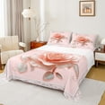 thumbnail image 1 of Homewish Pink Rose Twin Sheet Sets,Romantic Floral Flower Twin Fitted Sheet,Retro Print Flat Sheet For Girls Kids,Breathable Home Decor,3pcs, 1 of 7