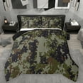 thumbnail image 1 of Homewish Pixel Camouflage Queen Comforter Set,Retro Camo Bedding Sets,Black Green Bedding Comforter Set For Boy Teens,Super Cozy Room Decor Reversible,3-Piece, 1 of 8