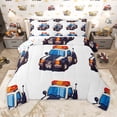 thumbnail image 1 of Homewish Police Car Queen Comforter Set,Policeman Vehicle Bedding Sets,Red Blue Cop Lights Bedding Comforter Set For Boys Teens,Breathable Home Decor Reversible,3-Piece, 1 of 8