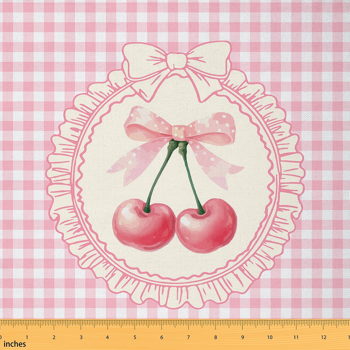 Homewish Princess Pink Ribbon Fabric by the Yard 1 Yard, Cute Cartoon ...