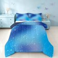 thumbnail image 1 of Homewish Psychedelic Stars Queen Comforter Set, Blue Ombre Comforter Sets Queen, Navy Reversible, 3-Piece 1 Comforter and 2 Pillowcases, 1 of 6