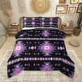 thumbnail image 1 of Homewish Purple Aztec Full Size Comforter Sets, Bohemian Geometric Bedding Comforter Set, Rustic Lodge Cabin Farmhouse Bedding Sets, Super Cozy Room Decor, 1 of 8