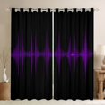 thumbnail image 1 of Homewish Purple Neon Stripes Blackout Curtains,Abstract Geometric Curtains Pack of 2 (42x84 Each), 1 of 6