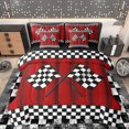 thumbnail image 1 of Homewish Race Car 7-Piece Twin Bedding Sets,Extreme Sport Bedding Comforter Set,Checkered Racing Flag Sheet Sets For Boys Teens,Ultra Soft Home Decor Reversible, 1 of 8