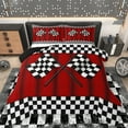 thumbnail image 1 of Homewish Race Car Bedding Comforter Set,Extreme Sport Twin Comforter Sets,Checkered Racing Flag Bedding Set For Boys Teens,Ultra Soft Home Decor Reversible,2pcs, 1 of 8