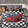 thumbnail image 1 of Homewish Racing Car 7-Piece Twin Bedding Sets,Classic Checkered Bedding Comforter Set,Extreme Sport Game Sheet Sets For Boy Teens,Uxury Bedroom Decor Reversible, 1 of 8