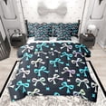 thumbnail image 1 of Homewish Rainbow Bow-Tie Bedding Comforter Set 7pcs, Princess Style Queen Bedding Sets, Cute Kawaii Bow Knot Queen Sheet Sets, Lightweight Room Decor, 1 of 8