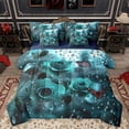 thumbnail image 1 of Homewish Red Butterfly 7-Piece Twin Bedding Sets,Cyan Rose Flower Bedding Comforter Set,Valentine'S Day Floral Sheet Sets For Adults,Ultra Soft Home Decor Reversible, 1 of 8