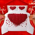 thumbnail image 1 of Homewish Red Cartoon Loves Bedding Comforter Set,Happy Valentine'S Day Twin Comforter Sets,Romantic Theme Bedding Set For Men Women,Luxury Bedroom Decor Reversible,2pcs, 1 of 8