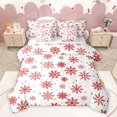 thumbnail image 1 of Homewish Red Christmas Snowflake Twin Bedding Sets 7-Piece, Dreamy Fairy Tale Bedding Comforter Set, Teens Kids Boys Girls Reversible Sheet Sets, Super Cozy Room Decor, 1 of 8