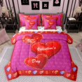 thumbnail image 1 of Homewish Red Love Heart Print 7-Piece Twin Bedding Sets For Adults Boys Girls,Happy Valentine'S Day Bedding Comforter Set,Romantic Lover Couple Breathable Sheet Sets,Lightweight Room Decor, 1 of 8