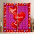 thumbnail image 1 of Homewish Red Love Heart Print Black Out Curtains For Adults Boys Girls,Happy Valentine'S Day Curtains Pack of 2 (42x63 Each),Romantic Lover Couple Bedroom Curtains,Lightweight Room Decor, 1 of 6