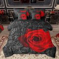 thumbnail image 1 of Homewish Red Rose 7 Pieces Bedding Comforter Set,Happy Velantine'S Day Full Bedding Set,Rustic Flower Fitted Sheet Flat Sheet For Girls,Luxury Bedroom Decor Reversible, 1 of 8