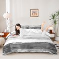 thumbnail image 1 of Homewish Retro Abstract Stripes Duvet Cover Queen,Vintage Geometric Art Queen Bedding,Gray,Reversible,3pcs,1 Duvet Cover and 2 Pillowcases, 1 of 6