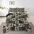 thumbnail image 1 of Homewish Retro Boho Tribal Queen Comforter Set,Rustic Western Farmhouse Bedding Sets,Bear Silhouette Deer Skull Bedding Comforter Set For Boys Kids,Breathable Home Decor Reversible,3-Piece, 1 of 9