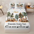 thumbnail image 1 of Homewish Retro Camper RV Print Zipper Full Size Comforter Sets with Fitted Sheet and 2 Pillowcases,Happy Camping Theme Zipper Bedding Set For Camping Lover,Reversible,4-Piece, 1 of 7