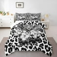 thumbnail image 1 of Homewish Retro Cheetah Pattern Bedding Comforter Set,Jungle Animal Leopard Twin Comforter Sets,Rustic Flower Floral Bedding Set For Men Women,Luxury Bedroom Decor,2-Piece, 1 of 9