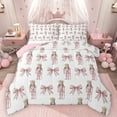 thumbnail image 1 of Homewish Retro Christmas Nutcracker Bedding Comforter Set,Kawaii Bow Tie Twin Comforter Sets,Merry Xmas Bedding Set For Girls,Microfiber Bedroom Decor Reversible,2-Piece, 1 of 8