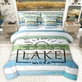 thumbnail image 1 of Homewish Retro Cottage Twin Bedding Sets 7-Piece for Female Men Adults,Lake House Bedding Comforter Set Microfiber,Rustic Vintage Cabin Breathable Sheet Sets,Super Cozy Room Decor,Reversible, 1 of 8
