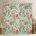 thumbnail image 1 of Homewish Retro Country Flower Black Out Curtains,Rustic Farmhouse Cabin Curtains Pack of 2 (42x63 Each),Pink Green Bedroom Curtains For Girls Teens,Luxury Bedroom Decor, 1 of 6