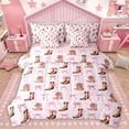 thumbnail image 1 of Homewish Retro Cowgirl Boots 7-Piece Twin Bedding Sets,Cartoon Bowtie Ribbon Bedding Comforter Set,Rustic Farmhouse Cabin Sheet Sets For Girls Kids,Breathable Home Decor Reversible, 1 of 9