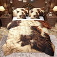 thumbnail image 1 of Homewish Retro Cowhide Print 7 Pieces Bedding Comforter Set,Country Farmhouse Lodge Full Bedding Set,Rustic Western Fitted Sheet Flat Sheet For Adults,Ultra Soft Home Decor, 1 of 8